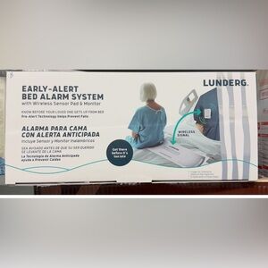 Lunderg Early Alert Bed Alarm for Elderly Adults - Wireless Sensor Pad & Pager